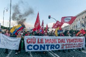 Pro-Maduro Demonstration in Rome