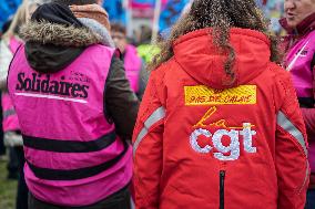 Demonstration In Support Of Djelloul Kheris In Henin-Beaumont - France