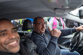 Demonstration In Support Of Djelloul Kheris In Henin-Beaumont - France