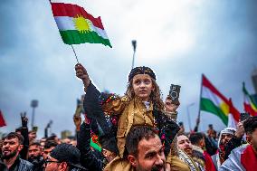 Demonstration Support SDF - Iraq