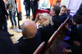 Rassemblement National New Year Wishes to the Press - Paris