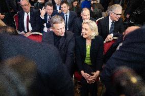 Rassemblement National New Year Wishes to the Press - Paris