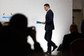 Rassemblement National New Year Wishes to the Press - Paris