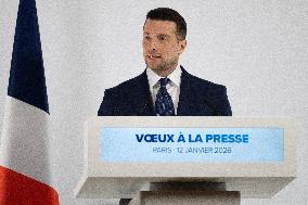 Rassemblement National New Year Wishes to the Press - Paris