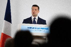 Rassemblement National New Year Wishes to the Press - Paris