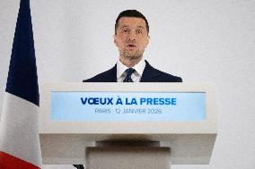 Rassemblement National New Year Wishes to the Press - Paris