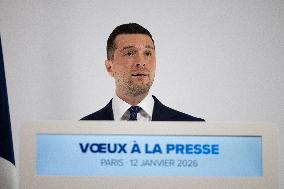 Rassemblement National New Year Wishes to the Press - Paris