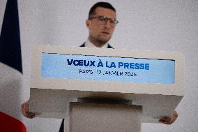 Rassemblement National New Year Wishes to the Press - Paris