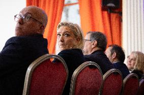 Rassemblement National New Year Wishes to the Press - Paris