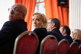 Rassemblement National New Year Wishes to the Press - Paris