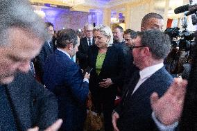 Rassemblement National New Year Wishes to the Press - Paris