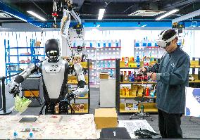 Humanoid Robot Data Collection Training Ground in Qingdao