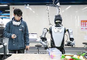Humanoid Robot Data Collection Training Ground in Qingdao