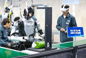 Humanoid Robot Data Collection Training Ground in Qingdao