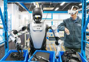 Humanoid Robot Data Collection Training Ground in Qingdao