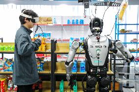 Humanoid Robot Data Collection Training Ground in Qingdao