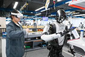 Humanoid Robot Data Collection Training Ground in Qingdao