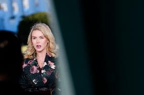 Karoline Leavitt Speaks to Reporters