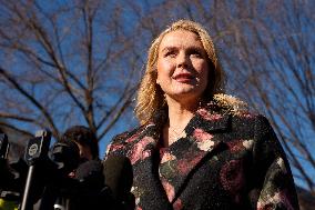 Karoline Leavitt Speaks to Reporters