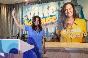 Campaign Launch of Far Right Candidate Sarah Knafo - Paris