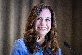 Campaign Launch of Far Right Candidate Sarah Knafo - Paris