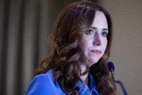 Campaign Launch of Far Right Candidate Sarah Knafo - Paris