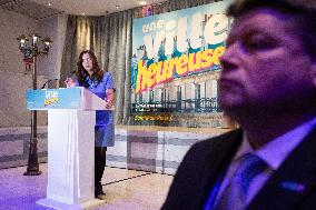 Campaign Launch of Far Right Candidate Sarah Knafo - Paris