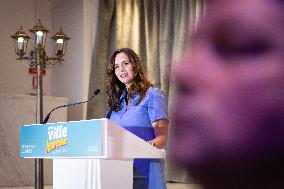 Campaign Launch of Far Right Candidate Sarah Knafo - Paris