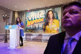 Campaign Launch of Far Right Candidate Sarah Knafo - Paris