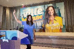 Campaign Launch of Far Right Candidate Sarah Knafo - Paris