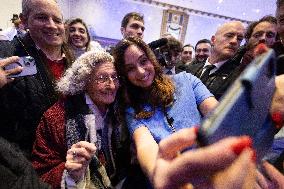 Campaign Launch of Far Right Candidate Sarah Knafo - Paris