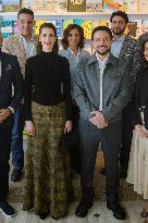 Prince Al Hussein and wife Princess Rajwa at Publishing House - Amman
