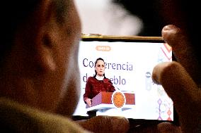 President Claudia Sheinbaum Holds Press Conference - Mexico City