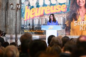 Campaign Launch of Far Right Candidate Sarah Knafo - Paris