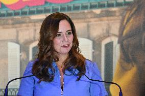 Campaign Launch of Far Right Candidate Sarah Knafo - Paris