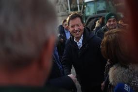 Farmers Protest with Tractors in Front Of The National Assembly - Paris