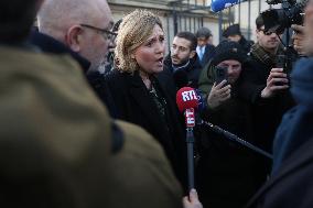 Farmers Protest with Tractors in Front Of The National Assembly - Paris