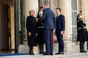 President Macron Welcomes King Felipe - Paris