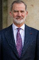 President Macron Welcomes King Felipe - Paris