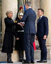 President Macron Welcomes King Felipe - Paris