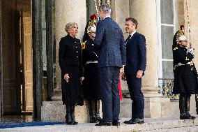 President Macron Welcomes King Felipe - Paris