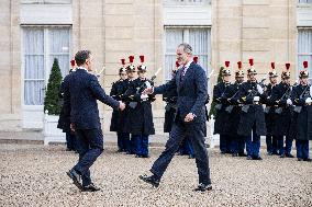 President Macron Welcomes King Felipe - Paris