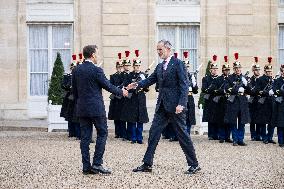 President Macron Welcomes King Felipe - Paris
