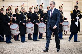President Macron Welcomes King Felipe - Paris