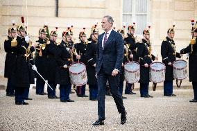 President Macron Welcomes King Felipe - Paris
