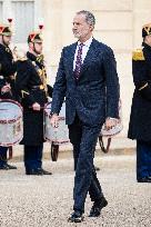 President Macron Welcomes King Felipe - Paris