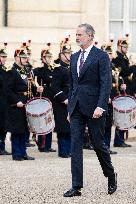 President Macron Welcomes King Felipe - Paris