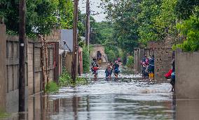 Floods During Rainy Season in Matola - Mozambique