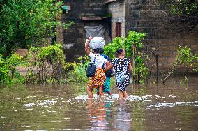 Floods During Rainy Season in Matola - Mozambique