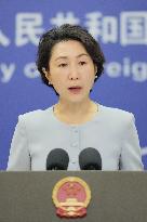 Chinese Foreign Ministry spokeswoman Mao Ning